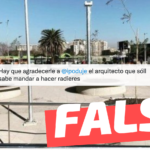 Iván Poduje participó en la creación de la Plaza Egaña: #Falso