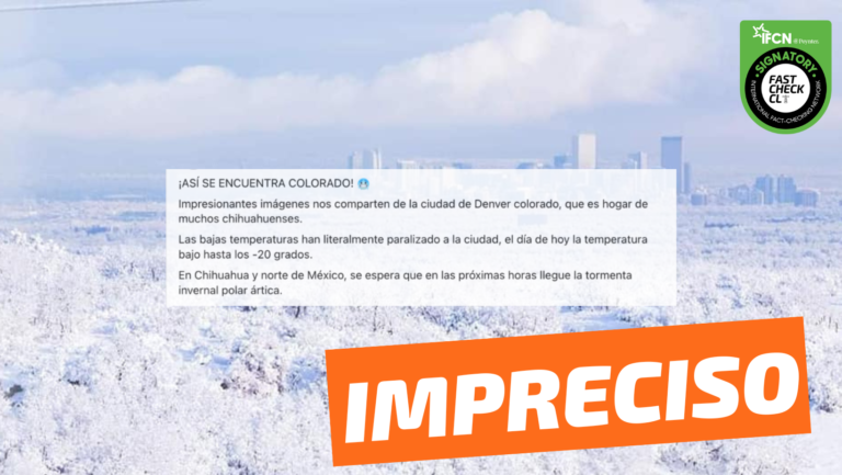 Read more about the article “¡Así se encuentra Colorado! Impresionantes imágenes nos comparten de la ciudad de Denver”: #Impreciso