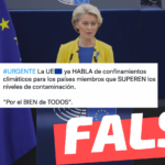 “La UE ya habla de confinamientos climáticos para los países que superen los niveles de contaminación: ‘Por el bien de todos'”: #Falso
