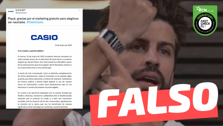 Read more about the article Casio: “Piqué, gracias por el marketing gratuito, pero elegimos ser neutrales”: #Falso