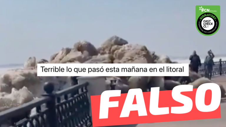 Read more about the article (Video) “Terrible lo que pasó esta mañana en el litoral” de Chile: #Falso