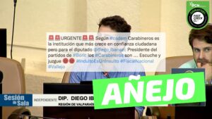 Read more about the article (Video) “Para el diputado Diego Ibañez, presidente del partido de Boric, los Carabineros son” un violador en tu camino: #Añejo