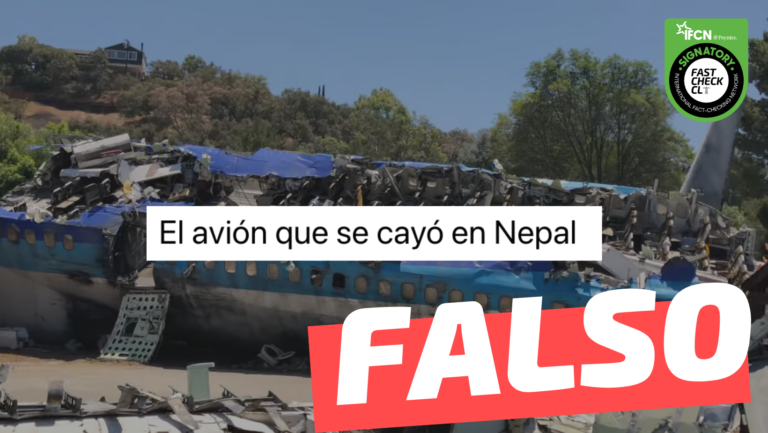 Read more about the article (Video) “El avión que se cayó en Nepal”: #Falso