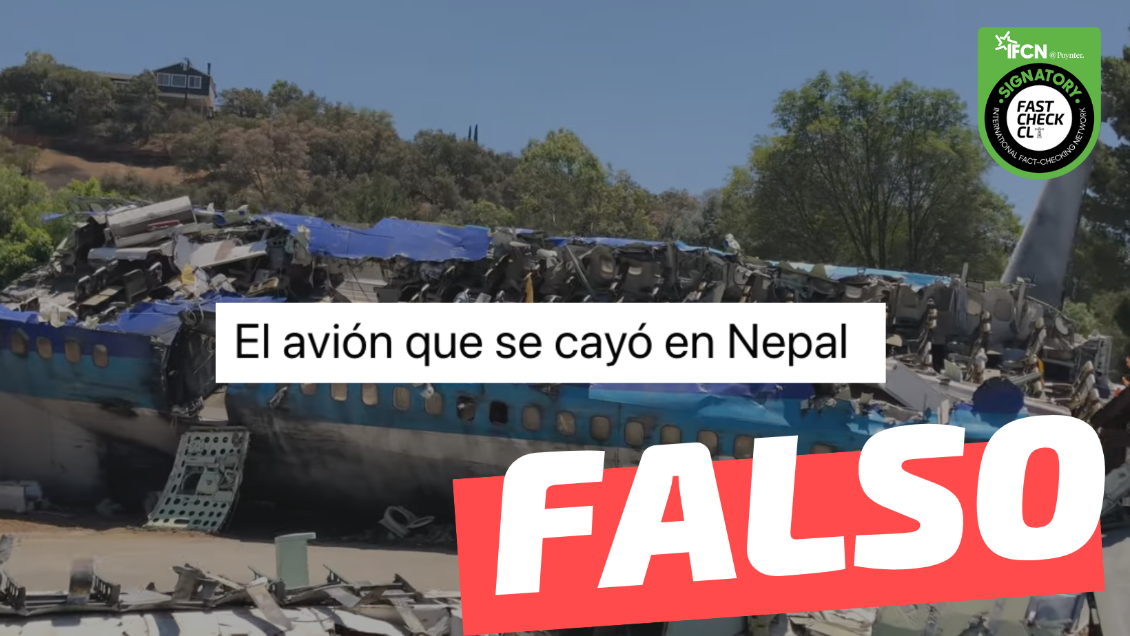 You are currently viewing (Video) “El avión que se cayó en Nepal”: #Falso