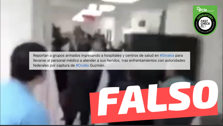 Read more about the article (Video) “Reportan a grupos armados ingresando a hospitales y centros de salud en Sinaloa para llevarse al personal médico tras (…) captura de Ovidio Guzmán”: #Falso