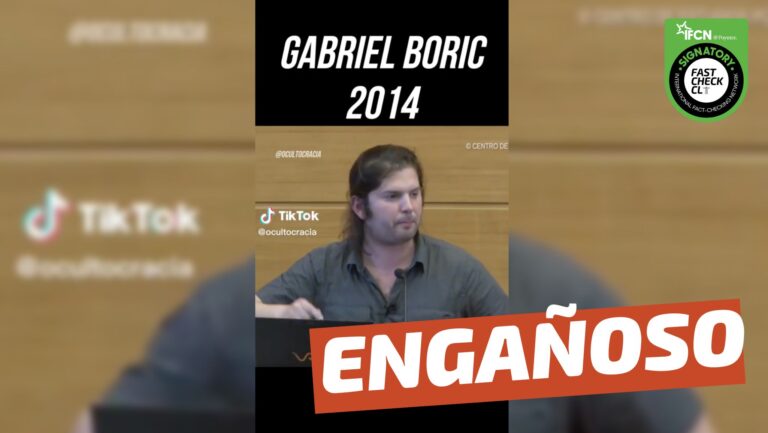 Read more about the article (Video) “Gabriel Boric 2014: ‘Hay que hacer la revolución con el lumpen porque son los únicos que no tienen nada que perder”: #Engañoso