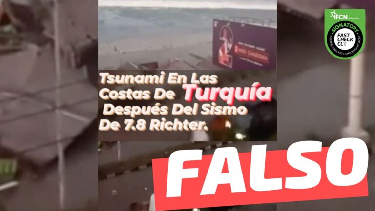 Read more about the article (Video) “Tsunami en las costas de Turquía después del sismo de 7.8 Richter”: #Falso