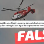 “Se llama Osvaldo Arce, gerente general de Aluminios Armados (Indalum), quien se negó a dar agua de su piscina en Yumbel”: #Falso
