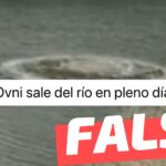 (Video) “Ovni sale de río en pleno día”: #Falso