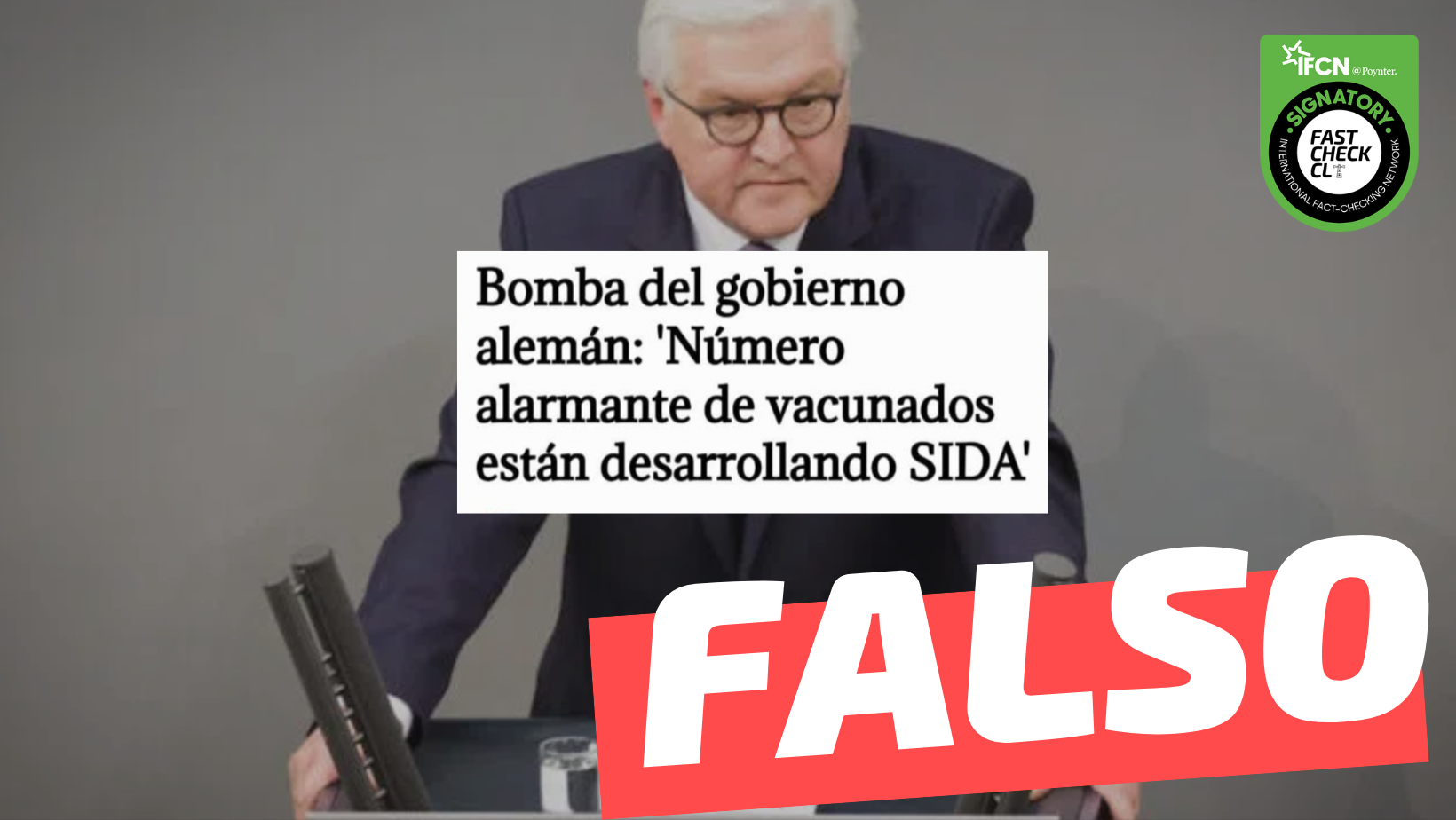 You are currently viewing “Bomba del gobierno alemán: ‘Número alarmante de vacunados están desarrollando SIDA'”: #Falso