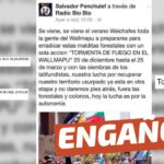 (Imagen) “Toda la gente del Wallmapu a prepararse para erradicar estas malditas forestales con un sola acción ‘tormenta de fuego en el Wallmapu'”: #Engañoso