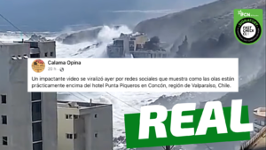 Read more about the article “Video muestra como las olas están prácticamente encima del Hotel Punta Piqueros en Concón”: #Real