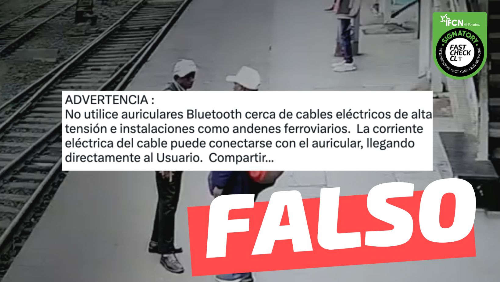 You are currently viewing (Video) “No utilice auriculares Bluetooth cerca de cables eléctricos de alta tensión (…) la corriente eléctrica del cable puede conectarse con el auricular, llegando directamente al usuario”: #Falso