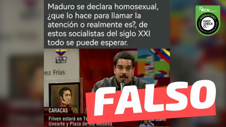 Read more about the article (Video) “Maduro se declara homosexual”: #Falso