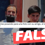 (Imagen) “Hugo Gutiérrez posando para una foto con su amigo, el delincuente ‘Pirómano’ (Brandon Rojas)”: #Falso