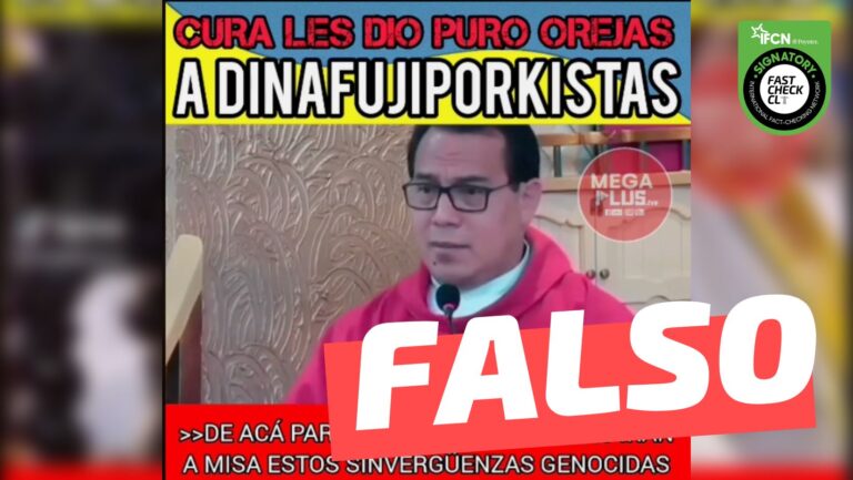 Read more about the article Video de cura criticando a Dina Boluarte y otros políticos peruanos: #Falso