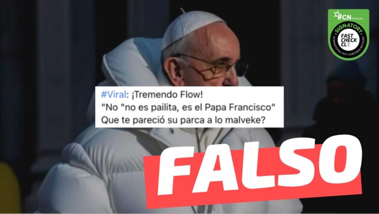 Papa Francisco con chaqueta de pluma