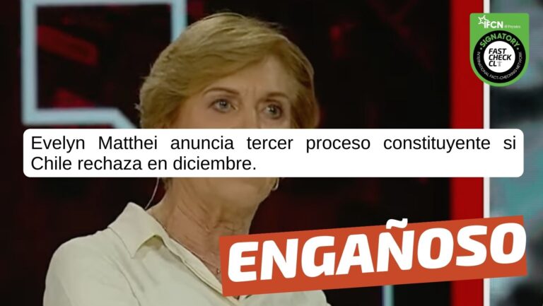 Evelyn Matthei anuncia tercer proceso constituyente si chile rechaza en diciembre