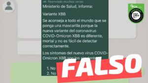 Read more about the article “Ministerio de Salud informa: Se aconseja a todo el mundo que se ponga una mascarilla porque la nueva variante COVID-Omicron XBB es diferente, mortal”: #Falso