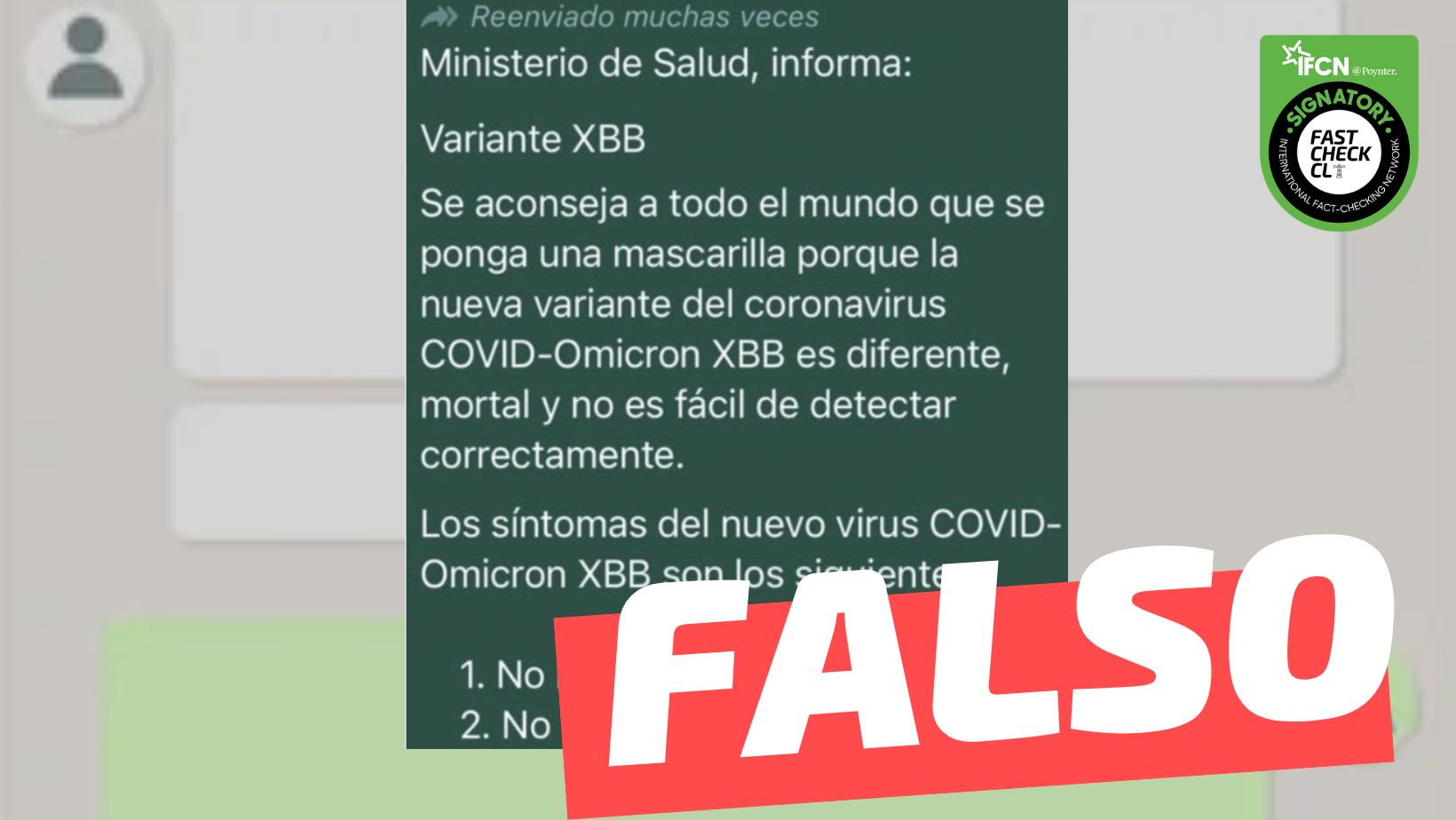 You are currently viewing “Ministerio de Salud informa: Se aconseja a todo el mundo que se ponga una mascarilla porque la nueva variante COVID-Omicron XBB es diferente, mortal”: #Falso