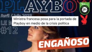 Read more about the article (Imagen) “Ministra francesa posa para la portada de Playboy en medio de crisis política”: #Engañoso