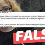 (Imagen) Samantha Hyde de 28 años fue la autora del tiroteo en la escuela de Nashville, Tennessee: #Falso