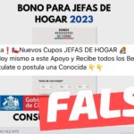 Gobierno de Chile entrega “bono para jefas de hogar”: #Falso