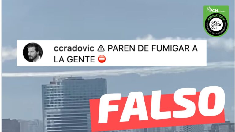 Read more about the article (Video) Aviones están fumigando a la gente: #Falso