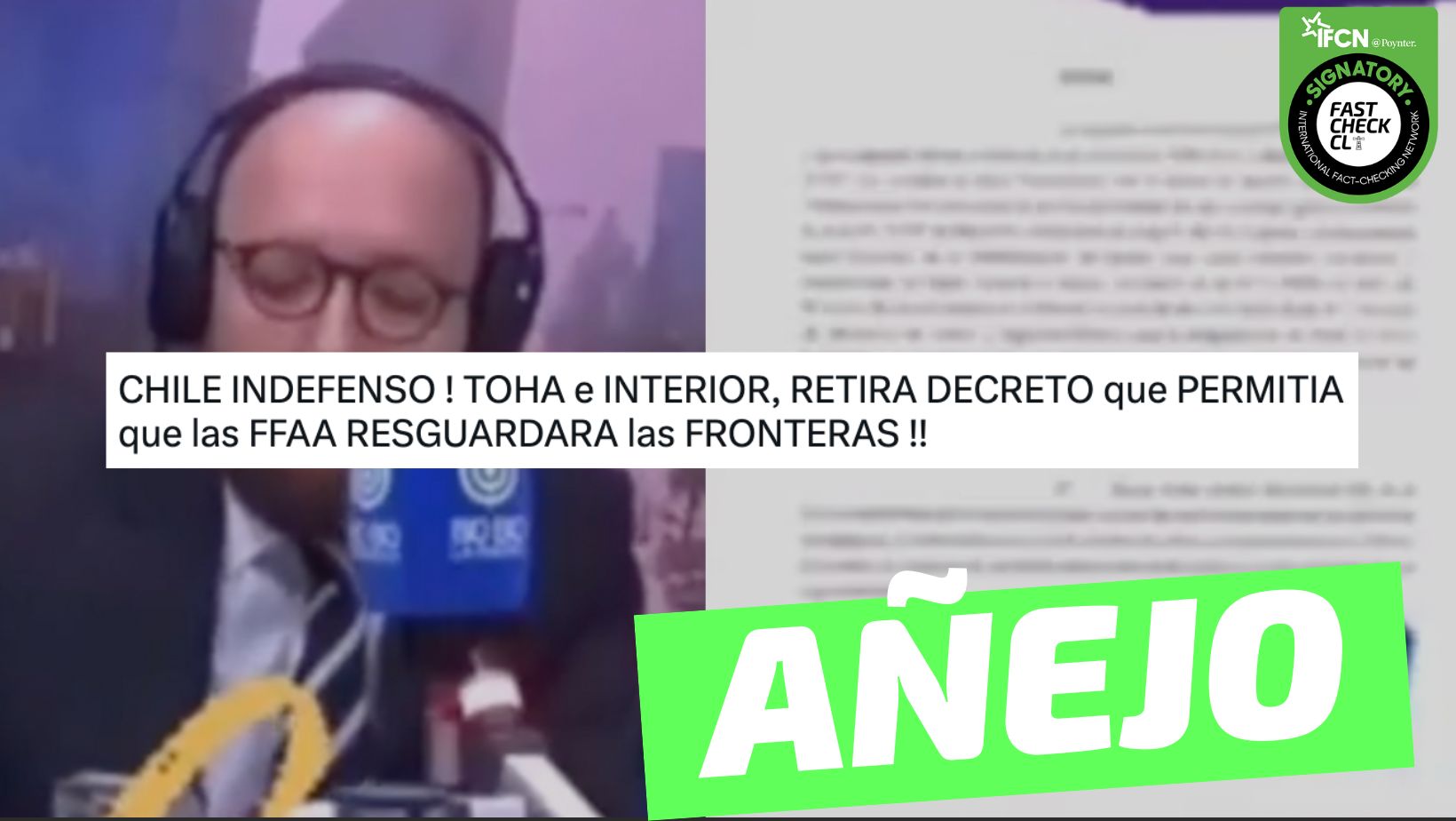 You are currently viewing (Video) “Tohá e Interior retira decreto que permitía que las FF.AA. resguardara las fronteras”: #Añejo
