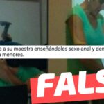 (Imagen) “Un niño graba a su maestra enseñándoles sexo anal y demás prácticas no aptas para menores”: #Falso