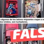 (Imagen) “Así es como algunos de los latinos migrantes viajan a sus trabajos en los Estados Unidos, son luchadores”: #Falso