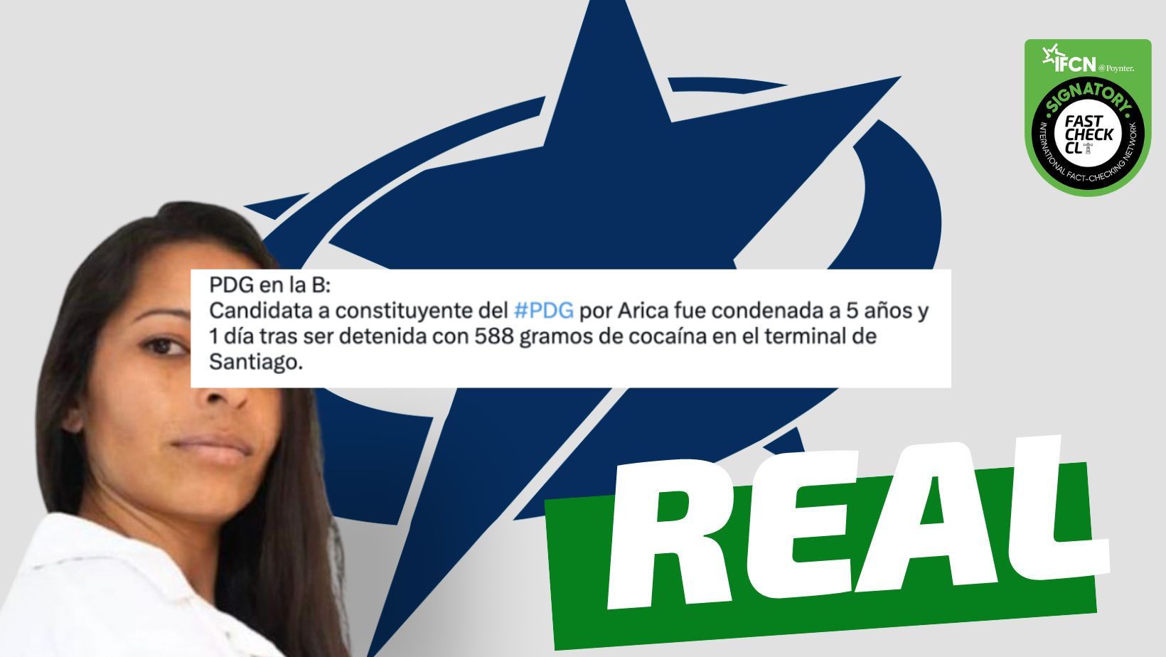 Candidata del PDG a constituyente por arica fue condenada a 5 años y un dia