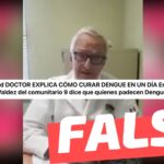 (Video) “El dengue da por falta de calcio”: #Falso