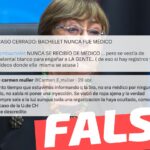 “Michelle Bachelet nunca se recibió de médico”: #Falso