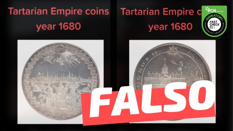 Moneda del imperio de tartarian de 1680