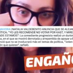 (Video) “Natalia Valdebenito anuncia que se alejará de la política”: #Engañoso
