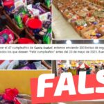 (Concurso) “Para celebrar el 47 cumpleaños de Santa Isabel, estamos enviando 800 bolsas de regalo especiales a todos los que deseen”: #Falso