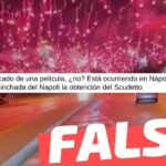 (Video) “Está ocurriendo en Nápoles. Así festeja la hinchada del Napoli la obtención del Scudetto”: #Falso