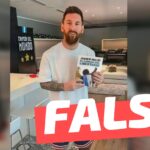 (Imagen) “Messi con un libro de Milei ya dice todo”: #Falso
