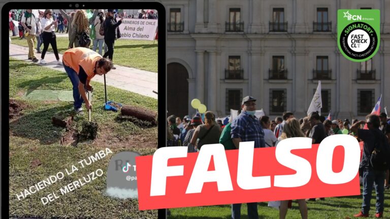 Read more about the article (Video) “Haciendo la tumba a Boric frente a La Moneda”: #Falso