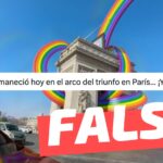 (Video) “Esto amaneció hoy en el Arco del Triunfo en París”: #Falso