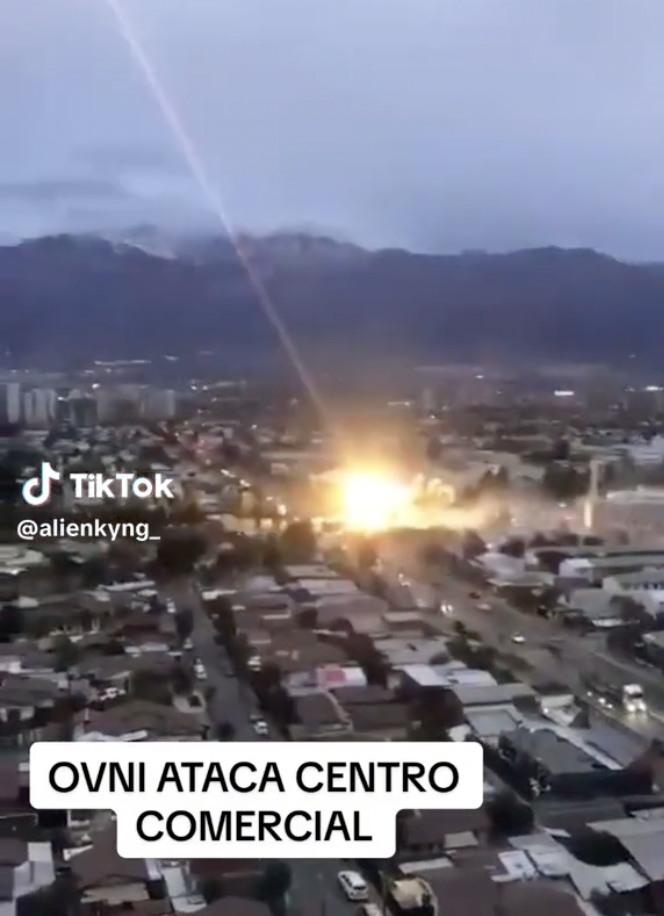 Laser lançado em Macul no Chile é falso