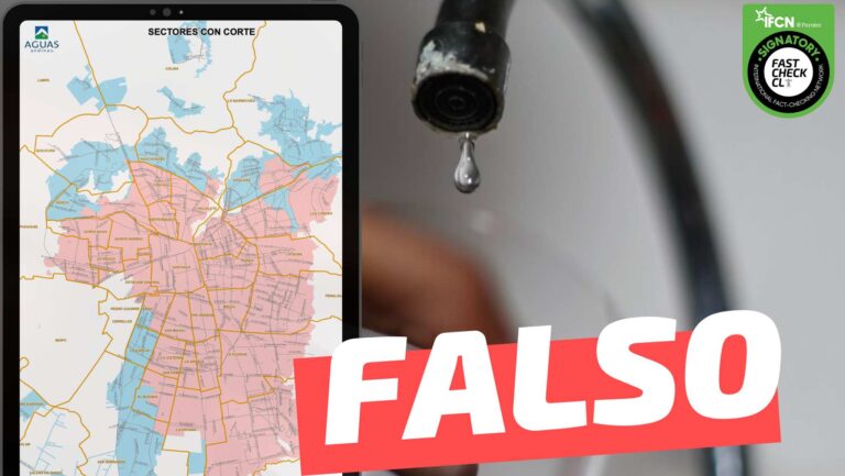 Read more about the article Mapa de Aguas Andinas que muestra los sectores que tendrán cortes de agua: #Falso