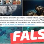 (Imagen) “Esos escombros pertenecen al submarino ‘Titán'”: #Falso