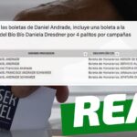(Imagen) “Estas son las boletas de Daniel Andrade. Incluye una boleta a la Delegada del Biobío, Daniela Dresdner, por $4 millones por campañas políticas”: #Real