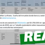 Dueña del inmueble donde registra domicilio Fundación Democracia Viva, fue contratada por 5,7 millones en 2022 para estudio exploratorio del Mineduc: #Real