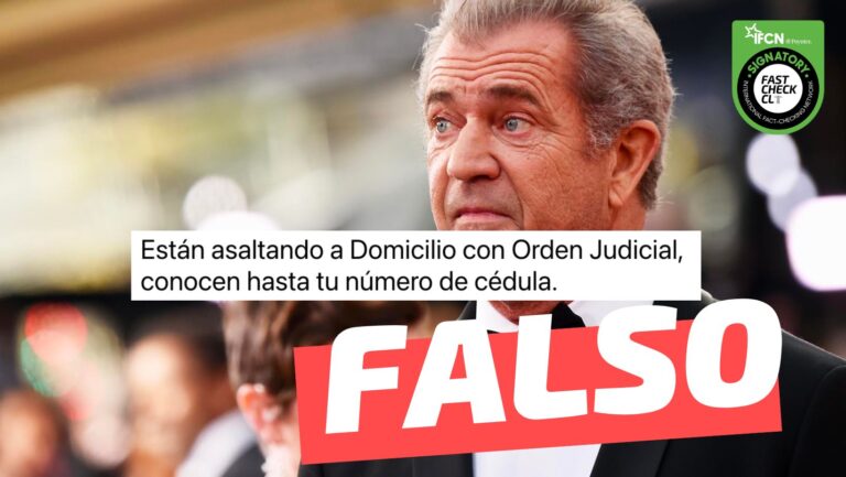 Read more about the article Mel Gibson dijo: “Niños y niñas en todo el mundo son robados y vendidos a redes de pedofilia. Son torturados, violados y asesinados (…)”: #Falso