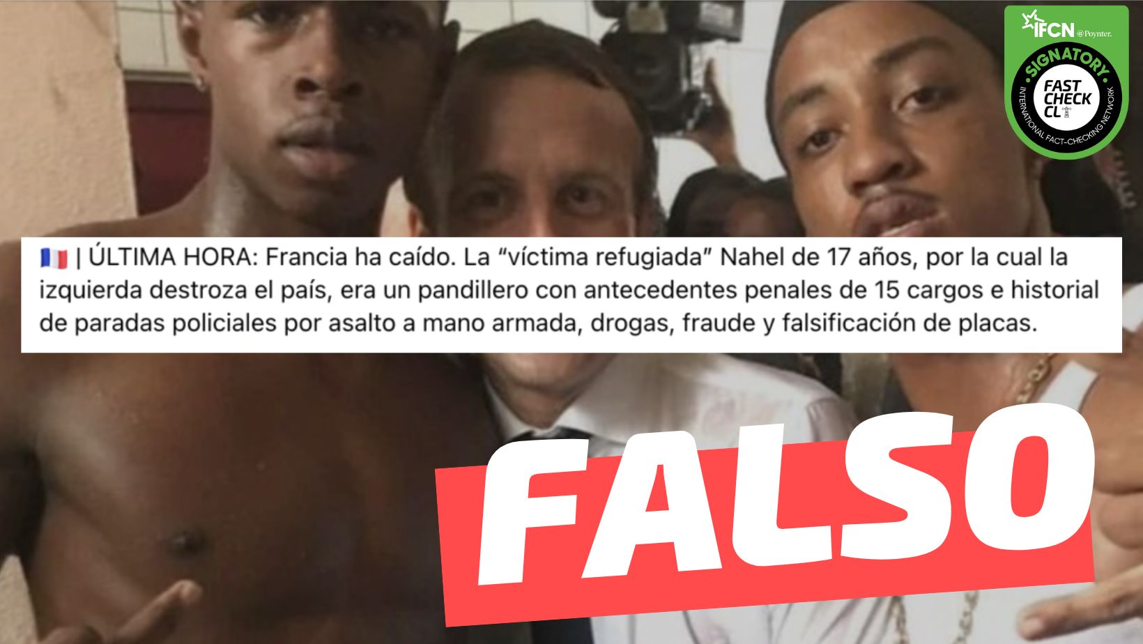 You are currently viewing “Francia ha caído. La ‘víctima refugiada’ Nahel de 17 años, era un pandillero con antecedentes penales de 15 cargos”: #Falso