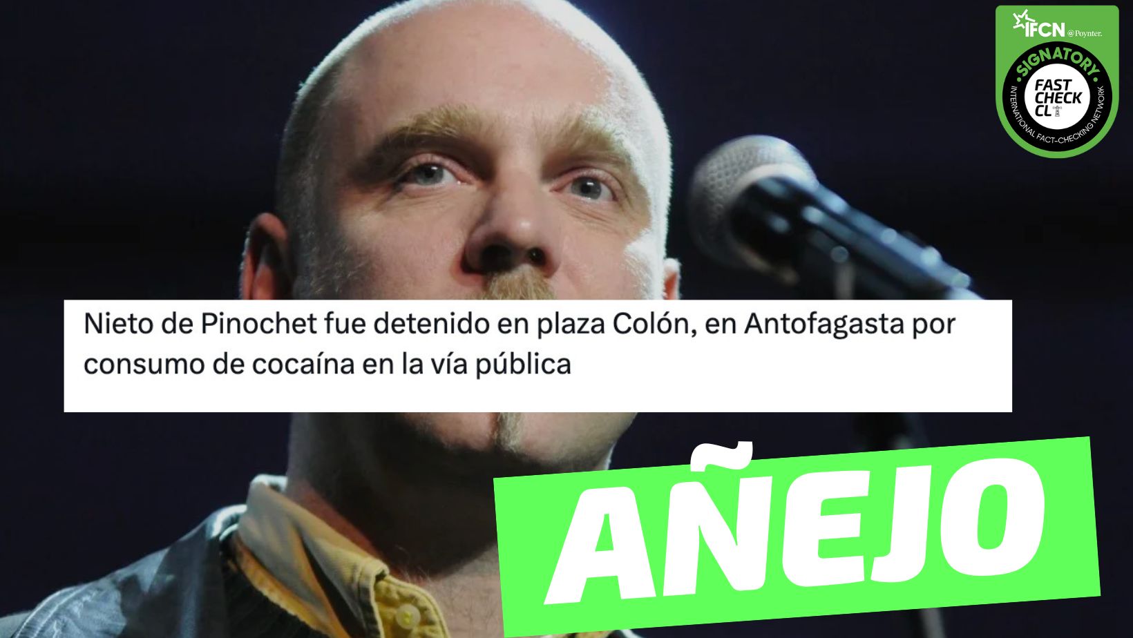 You are currently viewing “Nieto de Pinochet fue detenido por consumo de cocaína”: #Añejo