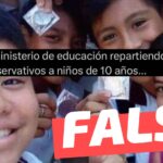 (Imagen) “Ministerio de Educación repartiendo preservativos a niños de 10 años”: #Falso
